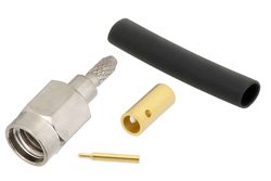 PE4199 - SSMA Male Connector Solder Attachment For RG178, RG196