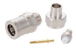 PE4200 - SMB Plug Connector Clamp/Solder Attachment for RG174, RG316, RG188, 0.100 inch, PE-B100, PE-C100, LMR-100
