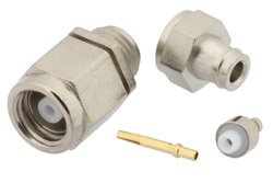 PE4202 - SMC Plug Connector Clamp/Solder Attachment For RG178, RG196