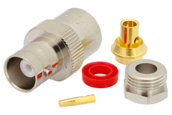 PE4204 - BNC Female Connector Clamp/Solder Attachment For PE-SR402AL, PE-SR402FL, RG402