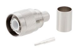 PE4232 - SC Male Connector Crimp/Solder Attachment for RG214, RG9, RG225, RG393