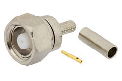 PE4249 - 75 Ohm SMC Plug Connector Crimp/Solder Attachment for RG179, RG187