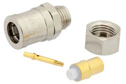 PE4356 - SMB Plug Connector Clamp/Solder Attachment For PE-SR405AL, PE-SR405FL, RG405
