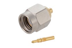PE4404 - SMA Male Precision Connector Solder Attachment for PE-047SR, PE-SR047AL, PE-SR047FL