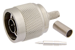 PE44044 - N Male Connector Crimp/Solder Attachment For PE-C200