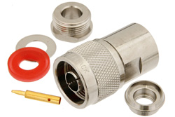 PE44045 - N Male Connector Clamp/Solder Attachment For PE-C300