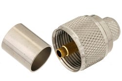 PE44054 - UHF Male Connector Crimp/Solder Attachment for PE-B400, PE-B405, PE-C400, LMR-400, 0.400 inch