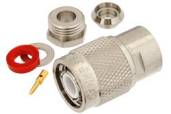 PE44061 - TNC Male Connector Clamp/Solder Attachment For PE-C200