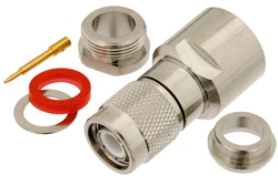 PE44064 - TNC Male Connector Clamp/Solder Attachment For PE-C300