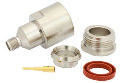 PE4411 - SMA Female Connector Clamp/Solder Attachment For RG213, RG214, RG8, RG9, RG11, RG225, RG393