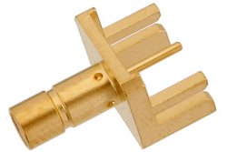 PE44132 - SMB Jack Connector Solder Attachment 0.042 inch End Launch PCB, .030 inch Diameter