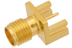 PE44206 - SMA Female Connector Solder Attachment .031 inch End Launch PCB