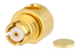 PE44275 - SMP Female Right Angle Connector Solder Attachment for PE-SR405AL, PE-SR405FL, PE-SR405FLJ, PE-SR405TN, RG405