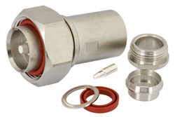 PE44276 - 7/16 DIN Male Connector Clamp/Solder Attachment for RG14, RG217