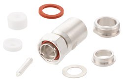 PE44277 - 7/16 DIN Male Connector Clamp/Solder Attachment for RG17, RG218, RG219