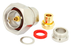 PE44278 - 7/16 DIN Male Connector Clamp/Solder Attachment For PE-SR401AL, PE-SR401FL, RG401