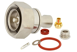 PE44279 - 7/16 DIN Male Connector Clamp/Solder Attachment For PE-SR402AL, PE-SR402FL, RG402