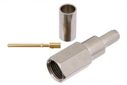 PE44295 - FME Plug Connector Crimp/Solder Attachment For RG58