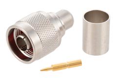 PE4430 - N Male Connector Crimp/Solder Attachment for RG213, RG215, RG8