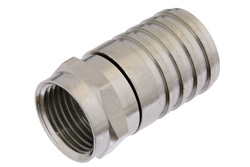 PE44312 - 75 Ohm F Male Connector Crimp/Crimp Attachment For RG6