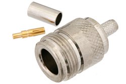 PE4436 - N Female Connector Crimp/Solder Attachment For RG58