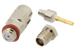 PE44363 - 10-32 Female Connector Clamp/Solder Attachment for RG174, RG316, RG188, PE-B100, PE-C100, 0.100 inch, LMR-100