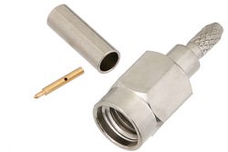 PE44381 - SSMA Male Connector Crimp/Solder Attachment for RG178, RG196