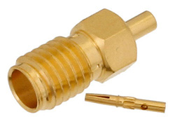 PE44424 - SSMA Female Connector Solder Attachment For PE-034SR