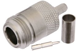PE44476 - RP N Female Connector Crimp/Solder Attachment For RG58