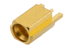 PE44490 - Mini SMP Male Connector Solder Attachment End Launch PCB