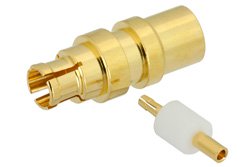 PE44492 - Mini SMP Female Connector Solder Attachment for PE-SR405AL, PE-SR405FL, PE-SR405FLJ, PE-SR405TN, RG405
