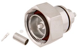 PE44536 - 7/16 DIN Male Connector Crimp/Solder Attachment for PE-C195, PE-P195, RG58, RG141, RG303, LMR-195, 0.195 inch