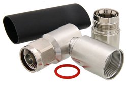 PE44564 - N Male Right Angle Connector Clamp/Solder Attachment For 1/2 inch Annular, 1/2 inch Flexible, PE-1/2FAC