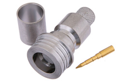 PE44598 - QN Male Connector Crimp/Solder Attachment For RG214, RG225