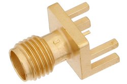 PE44614 - SMA Female Connector Solder Attachment .078 inch End Launch PCB