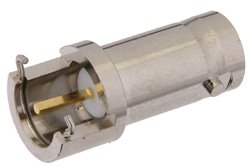 PE44619 - 75 Ohm BNC Female Connector Solder Attachment End Launch PCB