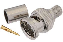 PE44627 - 75 Ohm BNC Male Connector Crimp/Solder Attachment for Belden 1694A