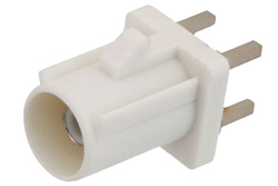 PE44649B - FAKRA Plug Connector Solder Attachment Thru Hole PCB, White Color