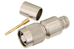 PE44672 - RP TNC Male Connector Crimp/Solder Attachment for PE-C400, PE-B400, PE-B405, LMR-400, LMR-400-DB, LMR-400-UF, 0.400 inch