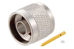 PE44700 - N Male Connector Solder Attachment for PE-SR405AL, PE-SR405FL, PE-SR405FLJ, PE-SR405TN, RG405