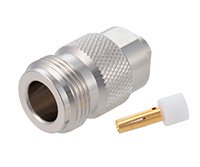 PE44705 - N Female Connector Solder Attachment for PE-SR402AL, PE-SR402FL, PE-SR402FLJ, PE-SR402TN, RG402