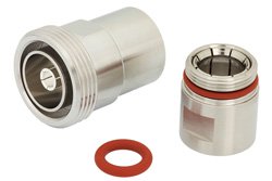 PE44740 - 7/16 DIN Female Low PIM Connector Clamp/Non-Solder Contact Attachment For 1/2" Flexible, PE-1/2FAC