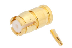 PE44770 - SMP Female Connector Solder Attachment for RG405, PE-SR405AL, PE-SR405FL, PE-SR405FLJ Up To 8 GHz