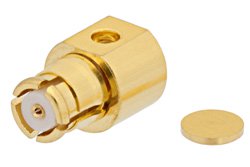 PE44773 - SMP Female Right Angle Connector Solder Attachment For PE-047SR, PE-SR047AL, PE-SR047FL, Up To 8 GHz