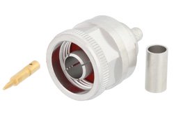 PE44788 - N Male Connector Crimp/Solder Attachment for RG223, RG142, RG400, RG55
