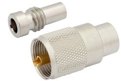 PE44828 - UHF Male Connector Solder Attachment for RG59B/U, RG62, RG71
