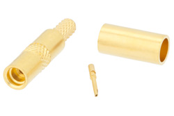 PE44852 - MMCX Jack Connector Crimp/Solder Attachment For RG316-DS, RG188-DS