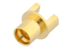 SMP Male Full Detent Connector Solder Attachment Edge Launch PCB