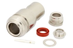PE4516 - 75 Ohm N Female Connector Clamp/Solder Attachment for RG59B/U, RG62, RG71
