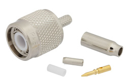 PE45161 - TNC Male Connector Crimp/Crimp Attachment for RG188-DS, RG316-DS